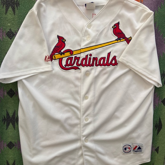 VINTAGE CARDINALS YADIER MOLINA JERSEY SIZE LARGE GOOD CONDITION WHITE - Picture 2 of 5